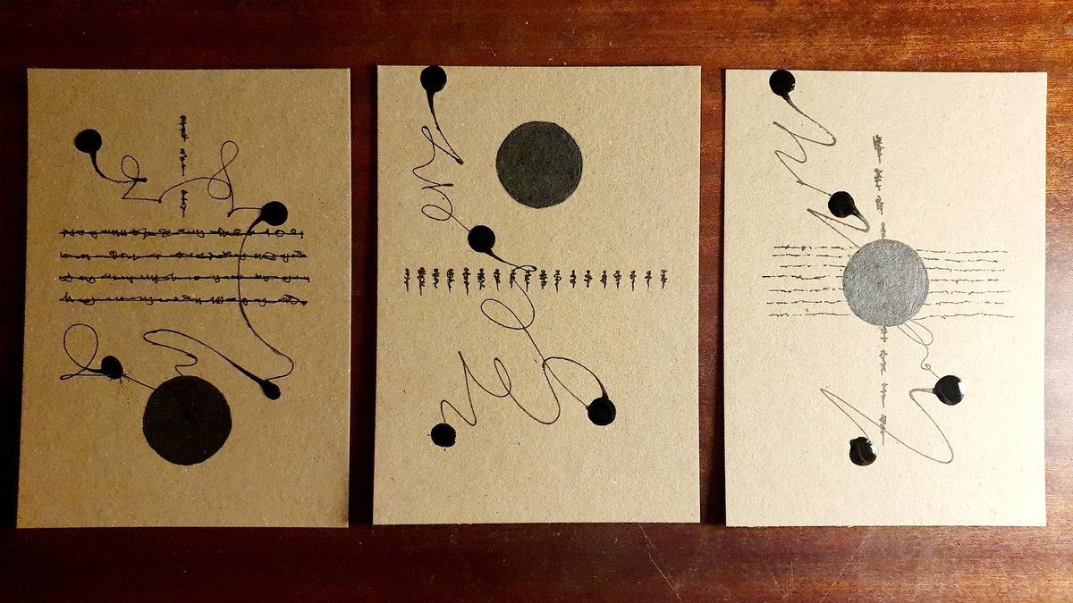 BooksnMagic's tweet photo. Conversations with ancestors.

#asemicwriting #asemicart #magick #chaosmagick https://t.co/3SZOFNn2bd