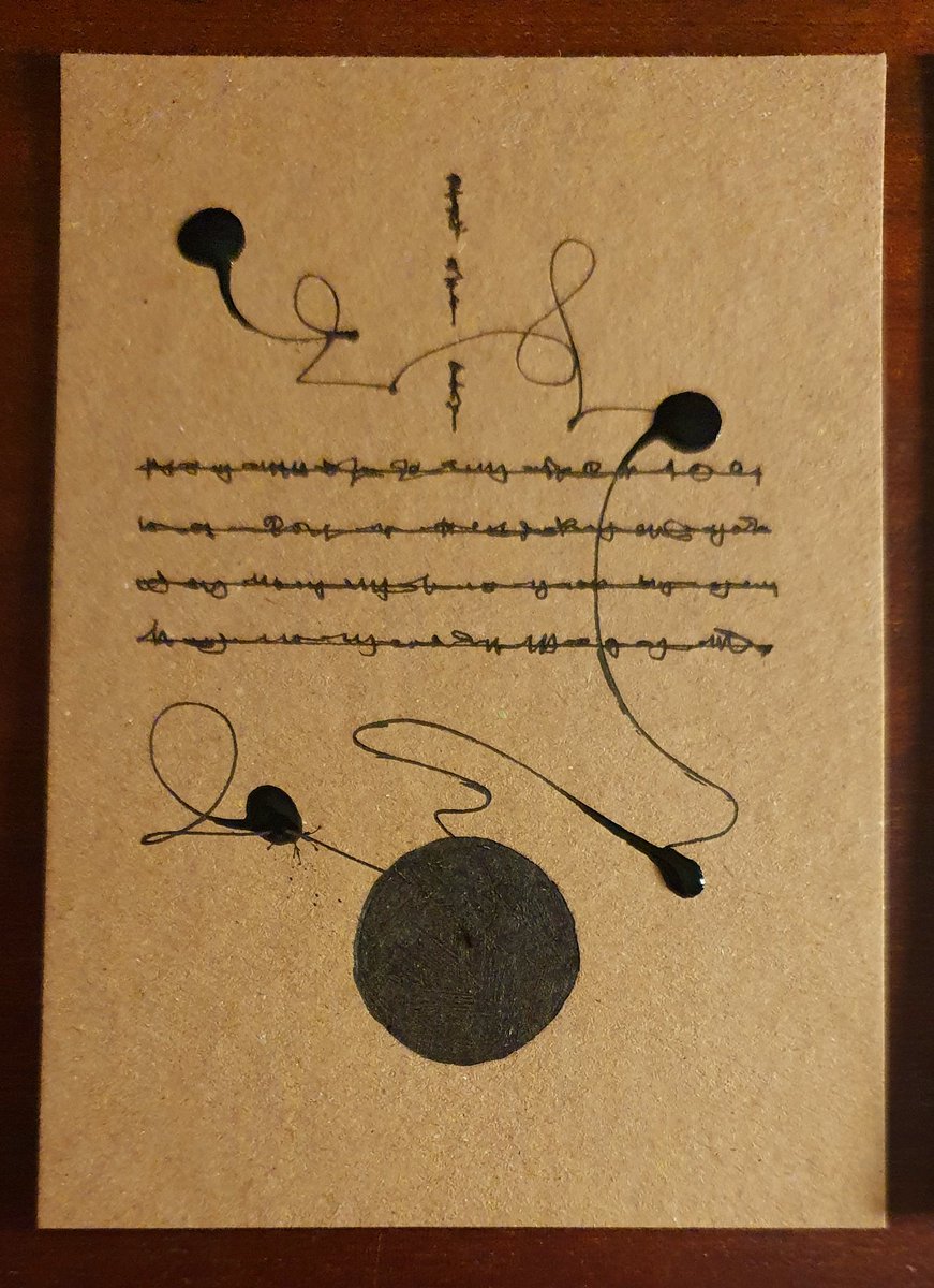 BooksnMagic's tweet photo. Conversations with ancestors.

#asemicwriting #asemicart #magick #chaosmagick https://t.co/3SZOFNn2bd