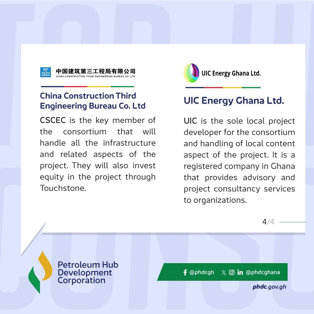 Petroleum Hub Development Corporation (@phdcghana) on Twitter photo What do you know about the Petroleum Hub Phase 1 investor? Follow us for more information to see how you can participate and work with them as a company, association or individual
At <a href="/PHDCghana/">Petroleum Hub Development Corporation</a> we promote Local Content participation.
Follow us for more info What do you know about the Petroleum Hub Phase 1 investor? Follow us for more information to see how you can participate and work with them as a company, association or individual
At <a href="/PHDCghana/">Petroleum Hub Development Corporation</a> we promote Local Content participation.
Follow us for more info
