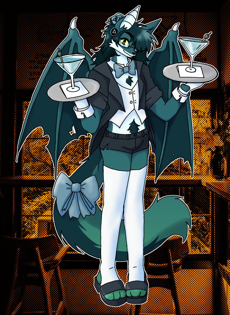 ☕️☕️ I finally became the best and most adorable maid and was able to serve people. The artist who did an amazing job is <a href="/catboyriot/">CROW➜Shirt Preorders OPEN</a> ✨✨