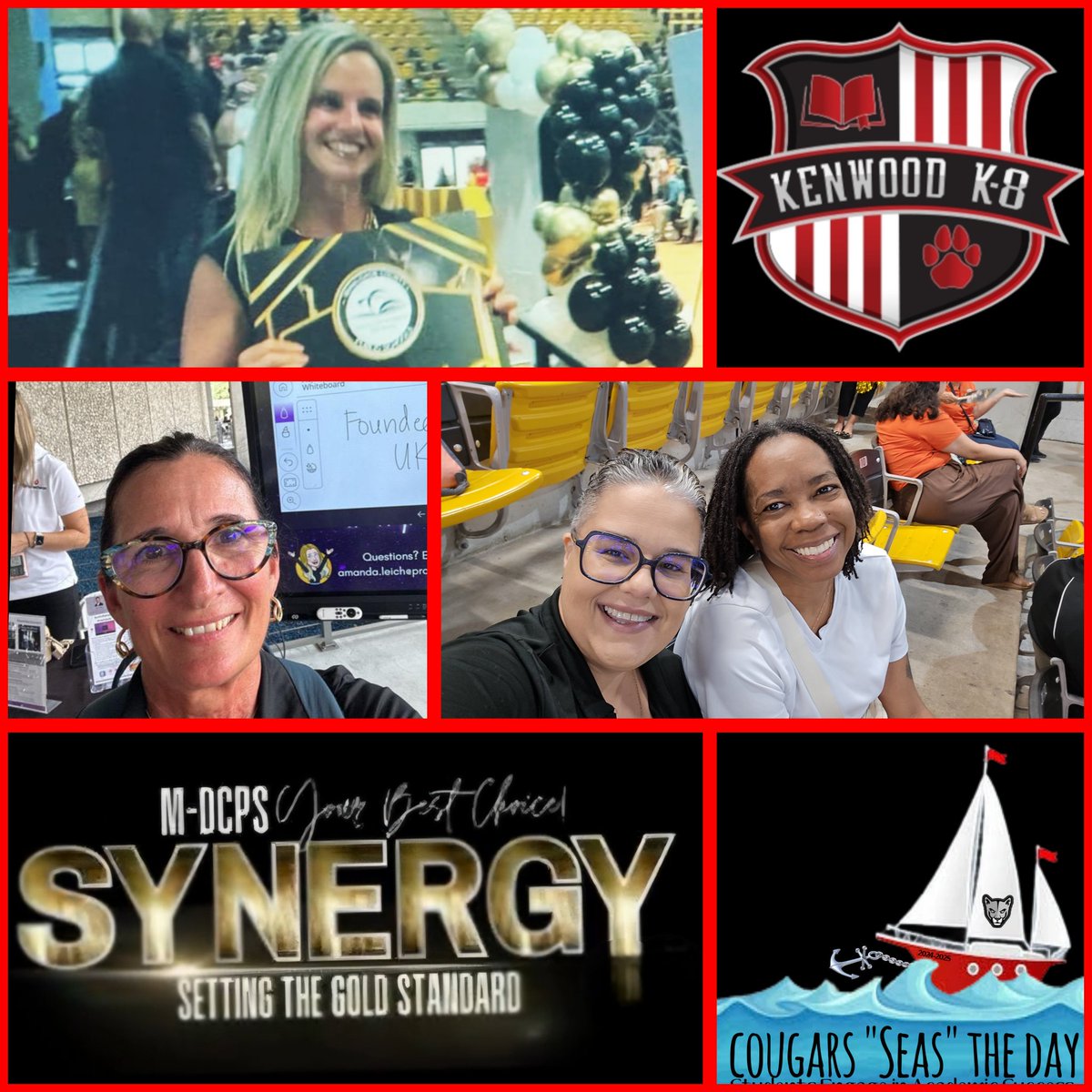 KenwoodUnited's tweet photo. Ms. Oliu, Ms. Hillman, Ms. Henry and Ms. Ortega gettimg ready for the 24-25 school year for @Synergy_MDCPS

#BetterAtKenwood #YourBestChoiceMDCPS  #CougarsSEAStheDay #StudentsEngageInAcademicSuccess 
#Synergy2024
#SettingTheGoldStandard
@miamischools @MDCPSSouth @SuptDotres https://t.co/xLpT8jNUl3