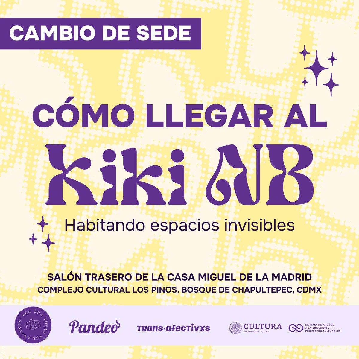 hola_amigue's tweet photo. ✨ Por el Día de la Visibilidad No Binarie, tendremos un encuentro para compartir experiencias, esperanzas e inquietudes junto con Pandeo 💛💜🖤🤍 Entrada libre, este sábado 13 de julio ✨ en @CC_LosPinos https://t.co/xQgHslSMtv