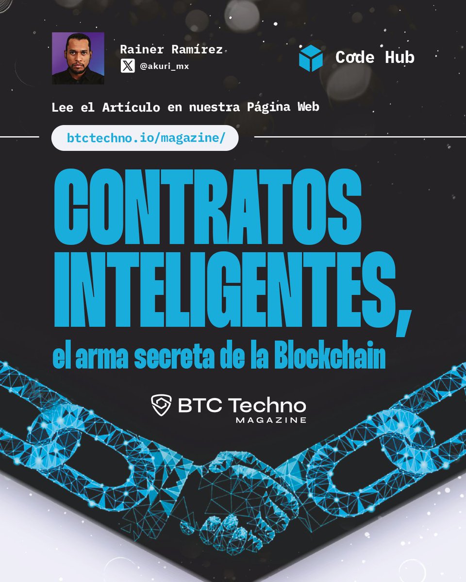 ¿Te apasiona la tecnología? En este artículo Rainer Ramirez, del equipo de <a href="/akuri_mx/">akuri</a>, explica cómo la blockchain y los contratos inteligentes están revolucionando el mundo.

Imagina un sistema donde las transacciones sean transparentes, seguras y eficientes, ¡eso es posible!