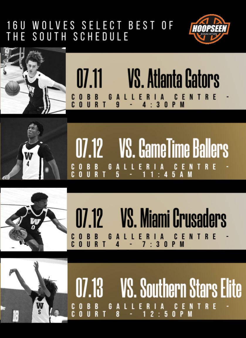 WolvesSelect's tweet photo. 16U ITS THAT TIME AGAIN @hoopseen
Coaches here is our 16U schedule and roster. Looking forward to some big time games.
@PBCBBallForum @_joshtec @HoopSeenJuJu
#WOLVESPACK https://t.co/GXiJHmE4Jl