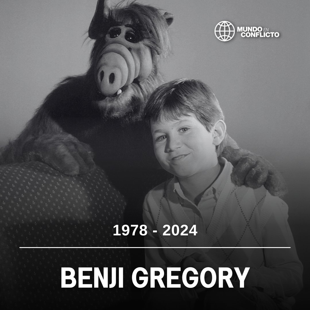 MundoEConflicto's tweet photo. 🔴 #AHORA | Revelaron que el pasado 13 de junio murió Benji Gregory, quien interpretó a Brian Tanner en la comedia "ALF". El actor tenia 46 años y sufría de depresión y trastorno bipolar. Fue encontrado sin vida en el interior de un automóvil, en Peoria, Arizona. https://t.co/kJQz6fnsWk