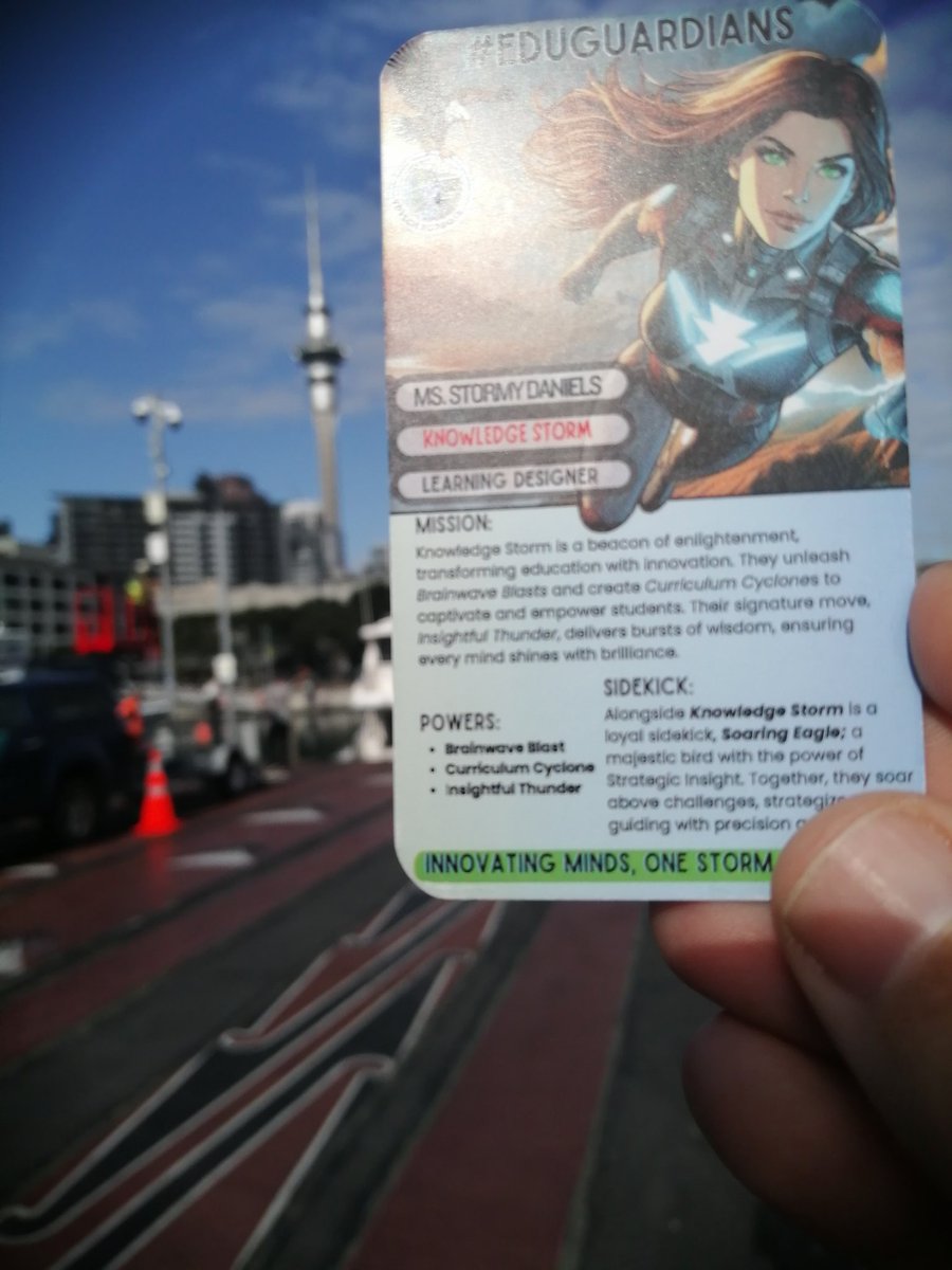 Doctor_Harves's tweet photo. Thanks to @MrsKK8 and the #roocrew I have my first @EduGuardian5 trading cards of @MsDanielsStormy https://t.co/Do2l3EnWOo