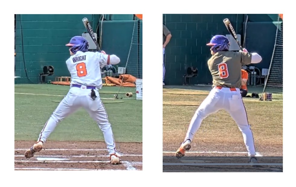 Blake Wright 23 v 24 
In 23 Narrow ISA pulled down and lateralized on right so hard left side gets pulled along for ride -right leg acts as compressed spring --out in front and lots of GBs 
In 24 -Shape change thru pelvis thorax tibia allows for early IR capture from ground