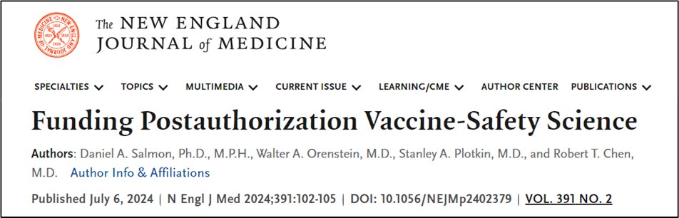 Dr. Stanley Plotkin, the world’s leading vaccinologist, and his disciples, have just capitulated. After decades of claiming vaccine safety is robustly studied, they just admitted it is not, neither before nor after licensure. But don’t be fooled – read my stack or this long tweet