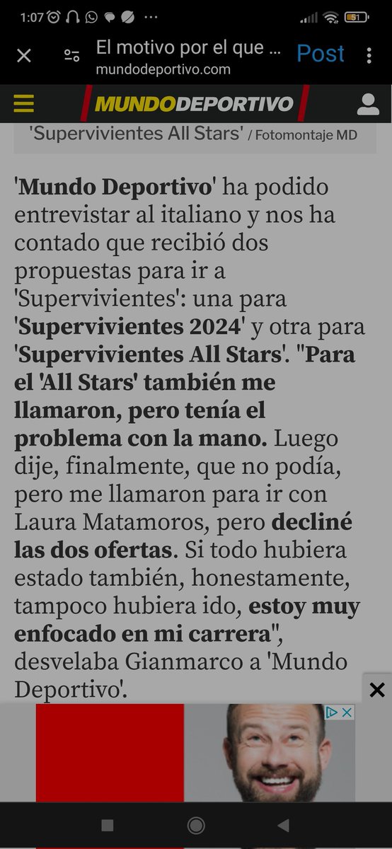 MAplastada's tweet photo. Gianmarco declinó dos veces ir a Supervivientes 2024 y All Start. Su razón principal, ha sido  estar enfocado en sus estudios y en su faceta de DJ donde esté verano acudirá a más de 20 festivales y a bolos por toda España.  
🎵🎧🎤🎵🕺💃
#4Gianmarco11JL https://t.co/OQSMBjPxl2