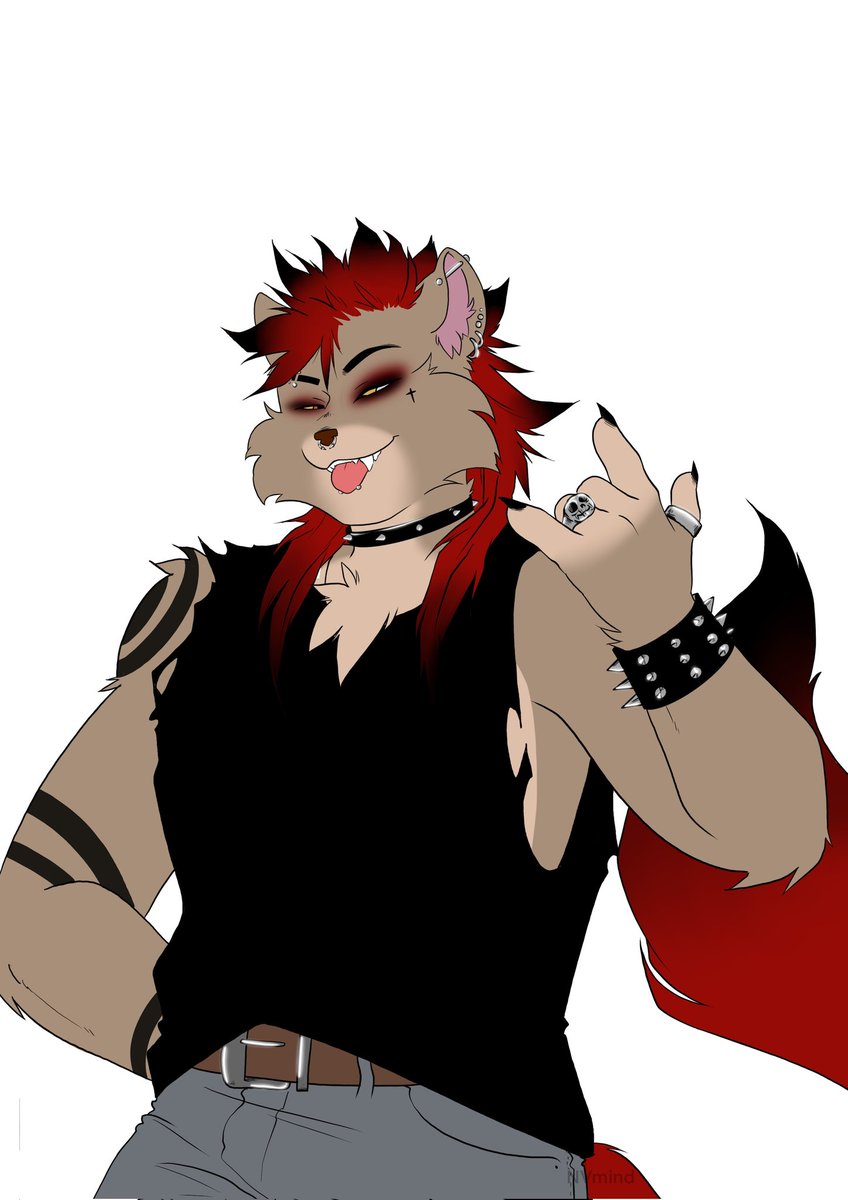 Liamkingcat's tweet photo. Liam punk in the style of commission done too @SweetLiLBunny_ โค๏ธ๐ค๐ค๐ผ
I'm so beautiful ๐ค
.
.
.
.
.
.
.
.
#furrycommision #furryarwork #furryart #furryfandom #punk #Punkoc https://t.co/5S8UvS6hJ4