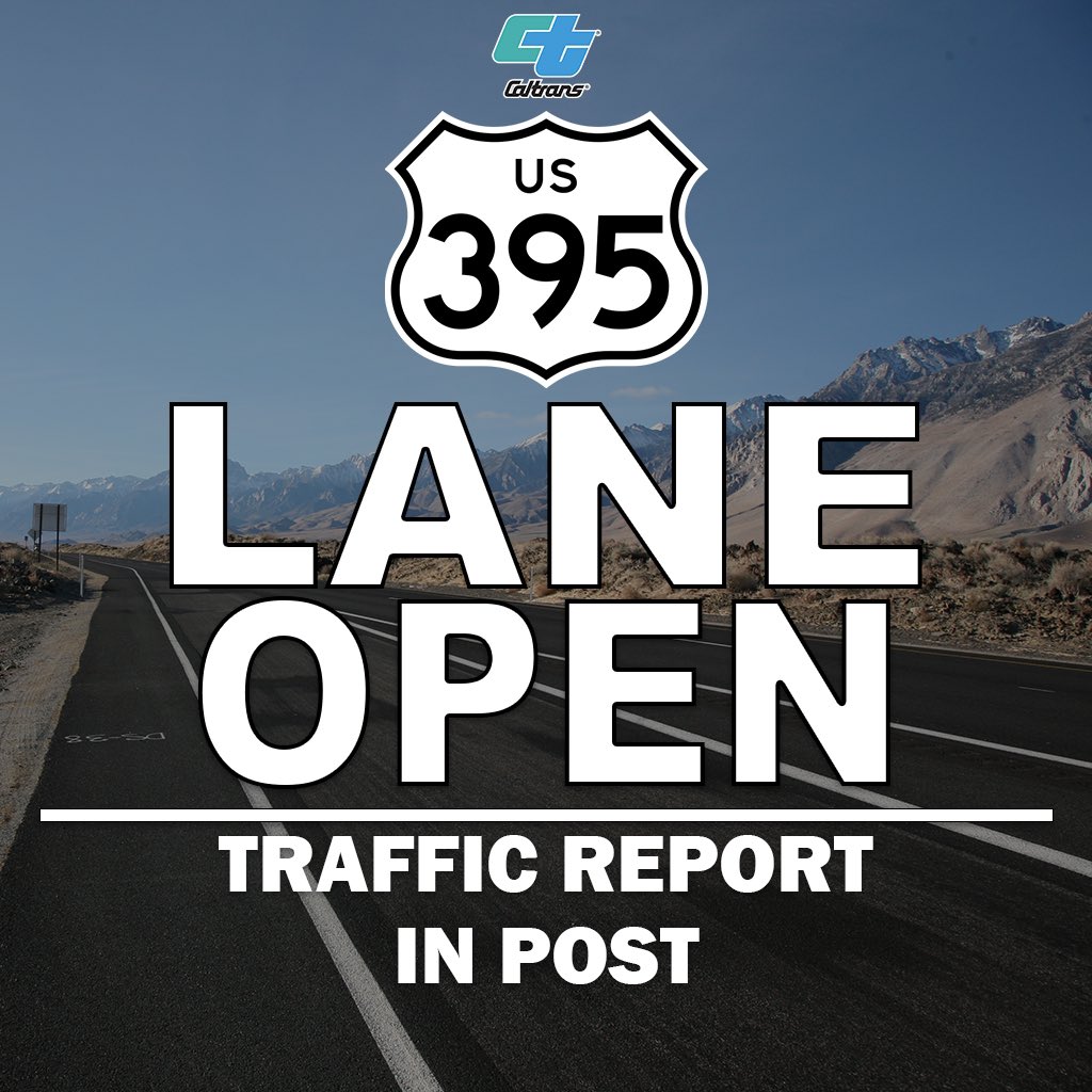 Caltrans9's tweet photo. All lanes on US-395 Northbound in Mono County are now clear on the Sherwin Grade, following an earlier lane closure caused by a stalled big rig.
For the latest traffic conditions visit https://t.co/E2g76i5kLV or download the #quickmap app.
#us395 #laneopen #alllanes https://t.co/IULNjbMyUO