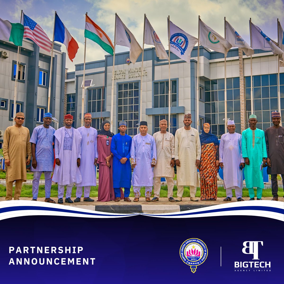 bigtech_agency's tweet photo. PARTNERSHIP ANNOUNCEMENT 📢

Yesterday, July 9th, 2024, BigTech Agency signed a partnership agreement with MAAUN. This collaboration is set to bring the Career Connect Expo to life—a program designed to bridge the gap between talent and opportunity for students. https://t.co/obTWC9O8Zm