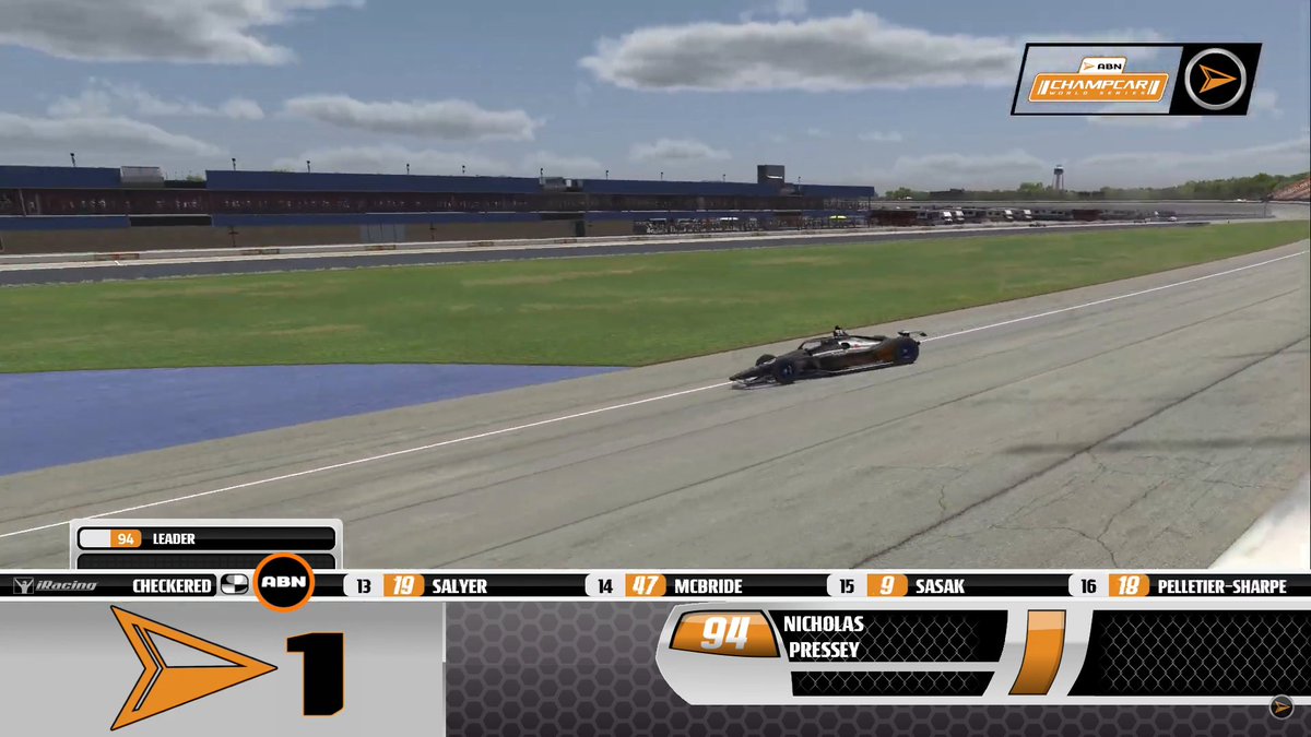 ABN eSports (@abnesports_us) on Twitter photo #ABNChampCar | The winless draught is over. Nicholas Pressey returns to victory lane for the first time since Rockingham in Season 2.
Pressey's teammate Bryce Saucier finished second, while Taylor Mills Racing's Lilac Zier starts the season with a P3 finish.
<a href="/ABN_Studios/">ABN Studios</a> #ABNChampCar | The winless draught is over. Nicholas Pressey returns to victory lane for the first time since Rockingham in Season 2.
Pressey's teammate Bryce Saucier finished second, while Taylor Mills Racing's Lilac Zier starts the season with a P3 finish.
<a href="/ABN_Studios/">ABN Studios</a>