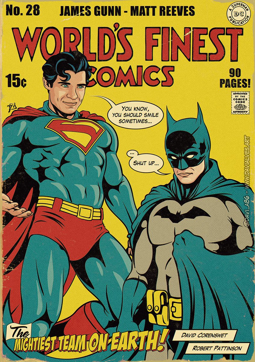 davi_a86's tweet photo. The Mightiest Team on Earth! 🦸‍♂️🦇
DC Retro Comics Cover Art
David Corenswet &amp; Robert Pattinson 

#fanart #dccomics #Superman #Batman https://t.co/j66Fn9LJRB