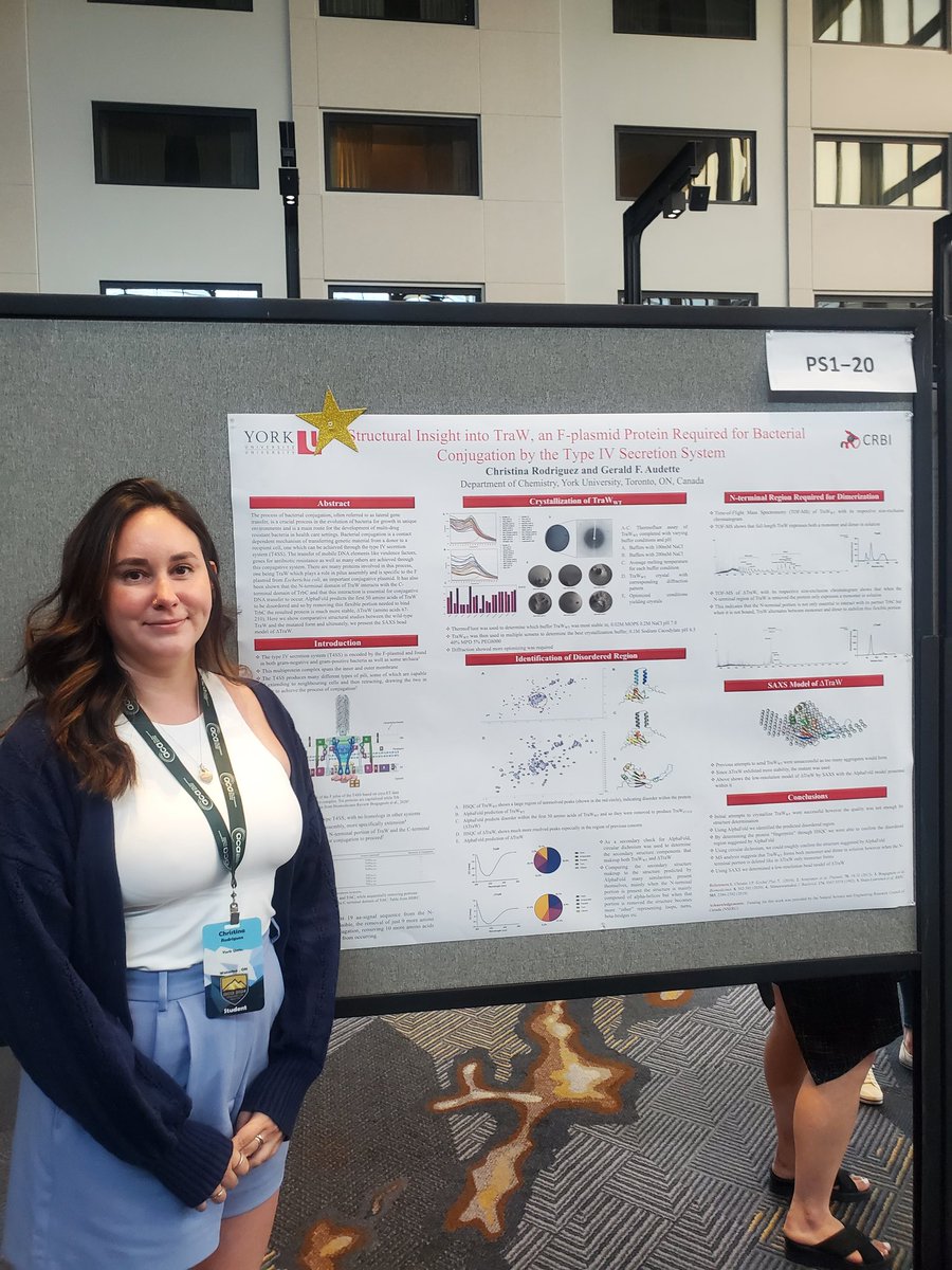 Congrats to Christina on her winning the Delbaere/Pauling poster prize! Great job!!! <a href="/ACAxtal/">ACAxtal</a> #ACA2024 <a href="/YorkUScience/">YorkU - Science</a>