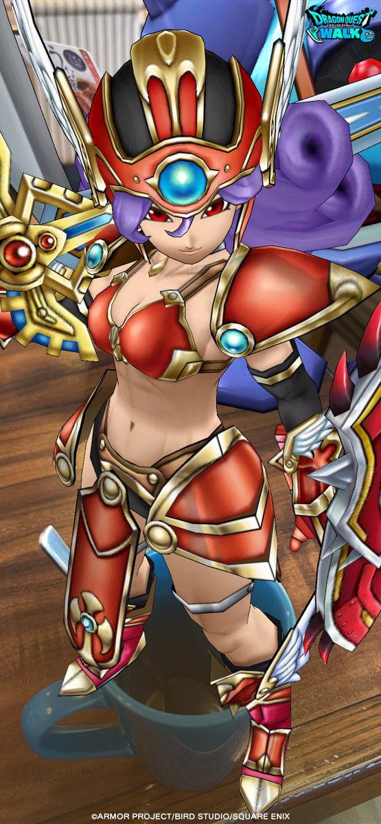 女戦士(DQ3) 「ウォークのAR使ってファミレスにてⅢ女戦士の尻を撮る朝があってもいい 」|コンノトヒロFANBOXのイラスト