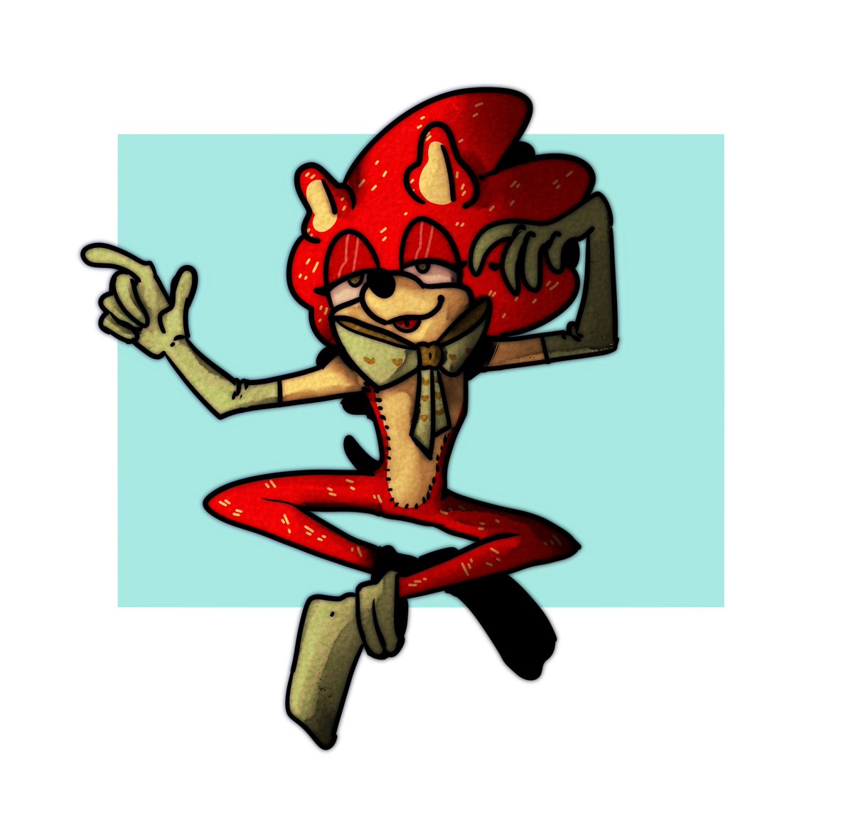 Schn00ds's tweet photo. decided to redraw my strawberry Sonic < 3
#sth #sonic #SonicTheHedegehog https://t.co/A4xY9cEvS8