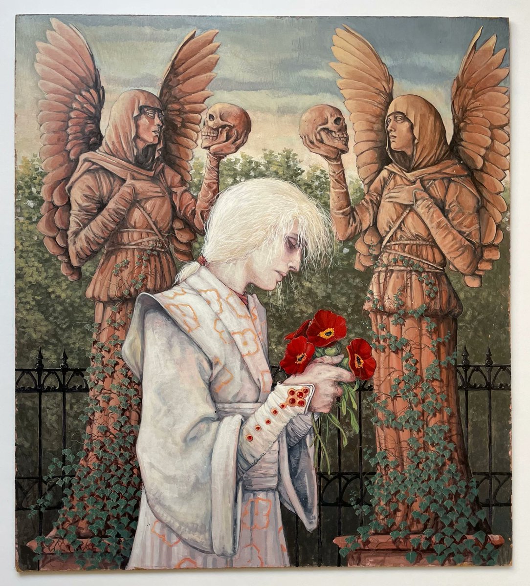 Vincelocke's tweet image. R.I.P. Michael Zulli.  He was an inspiring artist and incredibly kind person. I was lucky to have known and worked with him. My sincere condolences to his loved ones...
(The pic here is one of his wonderful paintings)