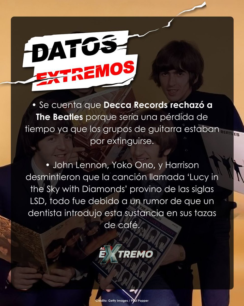 Al Extremo (@alextremo) on Twitter photo Como cada 10 de julio, se celebra el Día Mundial de los #Beatles y <a href="/alejacarvajal/">Alejandra Carvajal</a> nos contó algunos #DatosExtremos de la exitosa banda. 😎🙌📀✨
#AlExtremo alextremo.tv Como cada 10 de julio, se celebra el Día Mundial de los #Beatles y <a href="/alejacarvajal/">Alejandra Carvajal</a> nos contó algunos #DatosExtremos de la exitosa banda. 😎🙌📀✨
#AlExtremo alextremo.tv