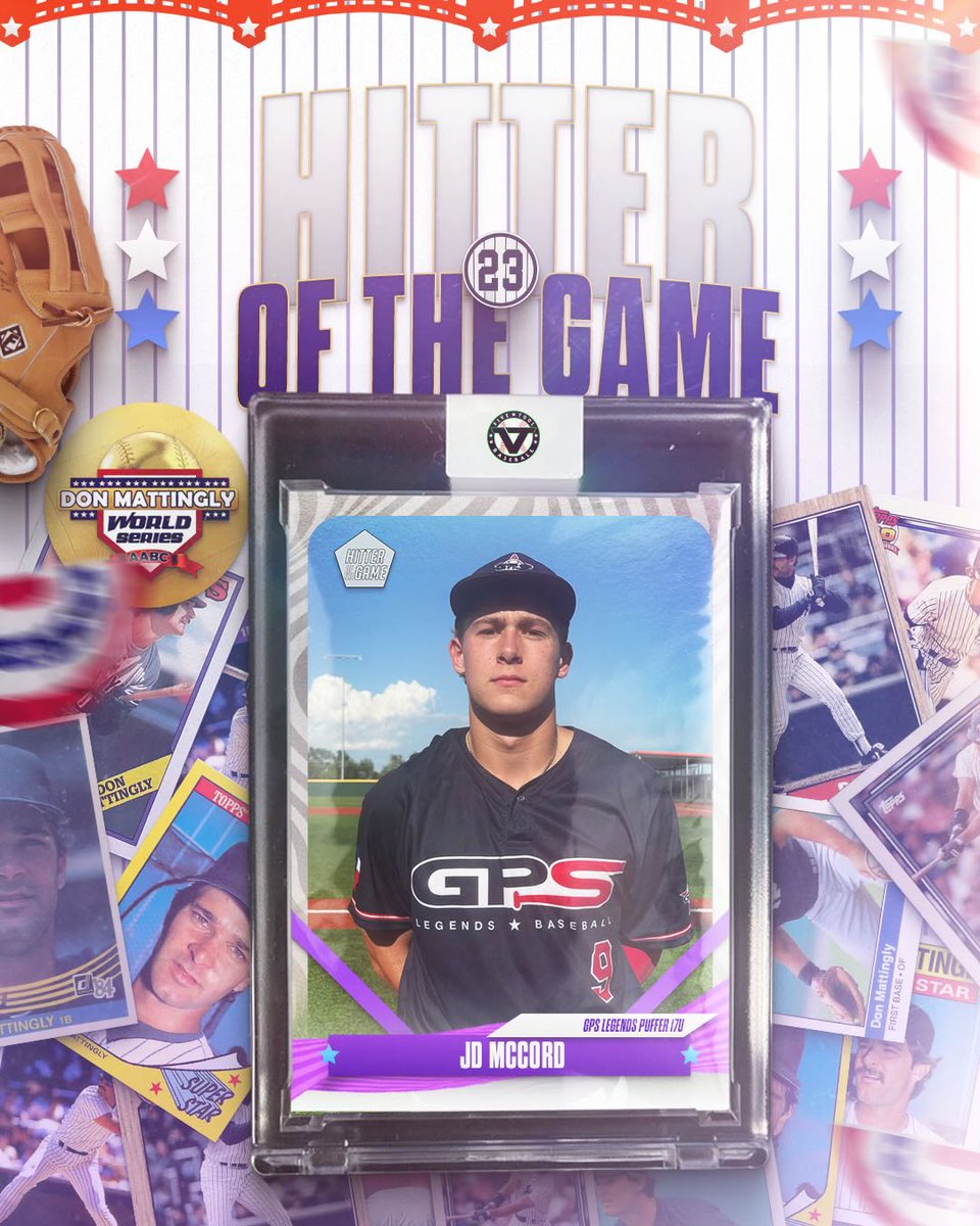 #MattinglyWS F: @PTG_Baseball Gold 4, GPS Legends 17U Puffer 3
PoG: <a href="/JDMccord3/">JD Mccord</a> 7 IP, 4K, 3H, 3 ER 
Hitter: <a href="/JackCasteel_/">Jack Casteel</a> 1-3, HR, 2 RBI, R
