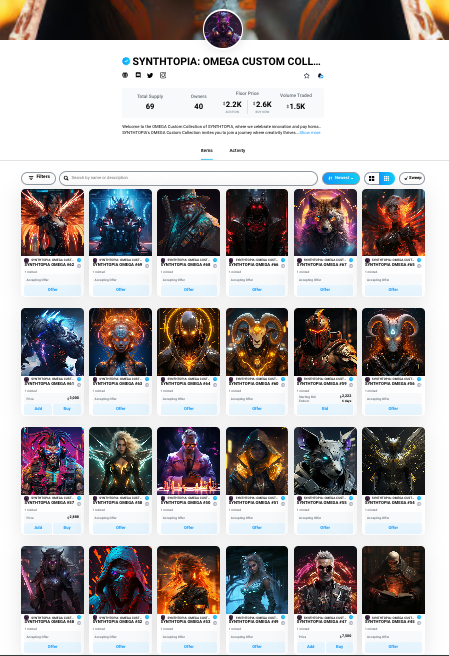 Zeno_ob's tweet image. Check out  the new #Synthtopia Omega drops! each one a masterpiece crafted by the incredible @qvantvm_space! 🎨✨ 
These unique creations were inspired by your amazing ideas and are individually tailored to match the greatness of our most loyal Trailblazers!

🌟 Join the Movement…