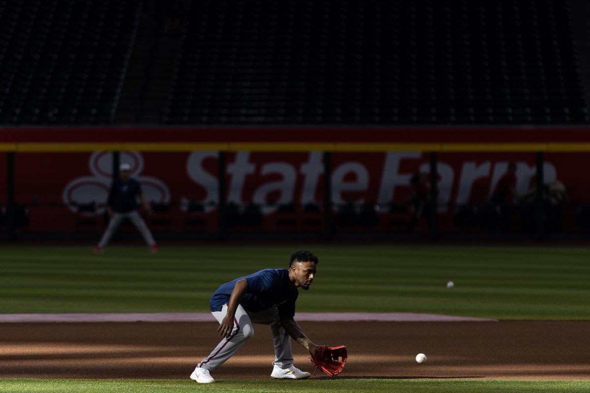Atlanta Braves second baseman Ozzie Albies (1) fields a ground ball during batting practice before their game against the Arizona Diamondbacks on July 10, 2024 at Chase Field in Phoenix. 

For <a href="/azcentral/">azcentral</a> <a href="/azcsports/">azcentral sports</a>