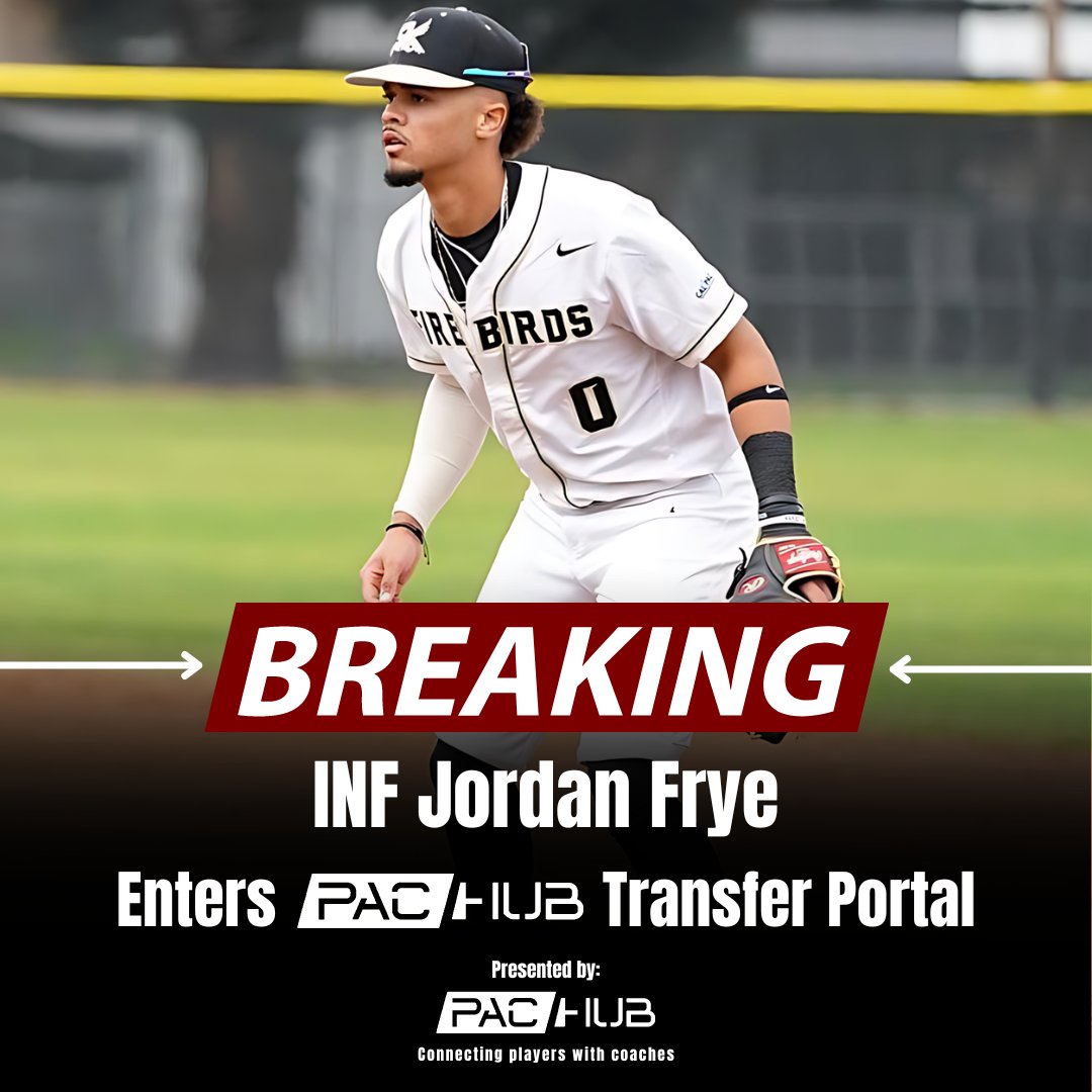PacHub_'s tweet photo. Jordan Frye, INF, transfer from @UskBaseball, playing @NAIABall, has entered the PAC-Hub Transfer Portal! 🎉 1 year of eligibility remaining.  

👉https://t.co/pMUSx0w0Rr
GET NOTICED 👆 JOIN TODAY!

@jordan8frye #NCAABaseball 
@EliteRecruits_ @BUncommitted 
@NextLVLProspect @_EdwardCruz_