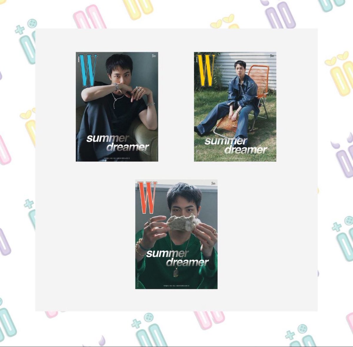 NiiCHEAU's tweet photo. PRE-ORDER BTS JIN - W Korea Magazine Vol. 7
Release date: 24 July 2024
Total 44 pages of Jin photos and interview.
🎁 Special NiiCHE gift: Jin Official photocard (random) with every magazine purchase
Get yours here>> https://t.co/nBoBXAJY9K
#btssale #kimseokjin #btsaustralia https://t.co/rJgOB5JAf1