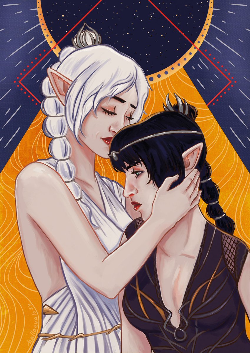Selune's Embrace - Shadowheart comforting herself ❤️ #BaldursGate3