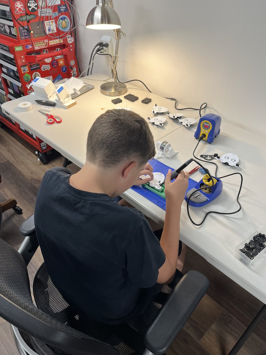 Learning to solder! #badgelife