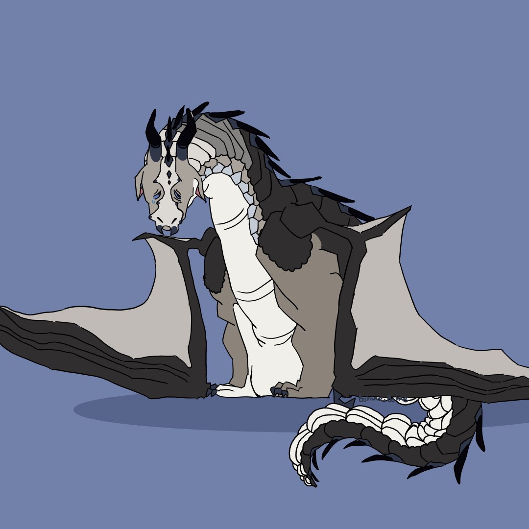homiesexuallaj's tweet photo. Prince Possum from Wings of Fire!! He’s another one of Queen Anhinga’s hatchlings. He’s described as quiet, cuddly, and sad most of the time 
—
#wingsoffire #wof #possumthemudwing #possum #mudwing #mudwings #dragon #dragons #art #artistsontwitter https://t.co/nExMRDXN73