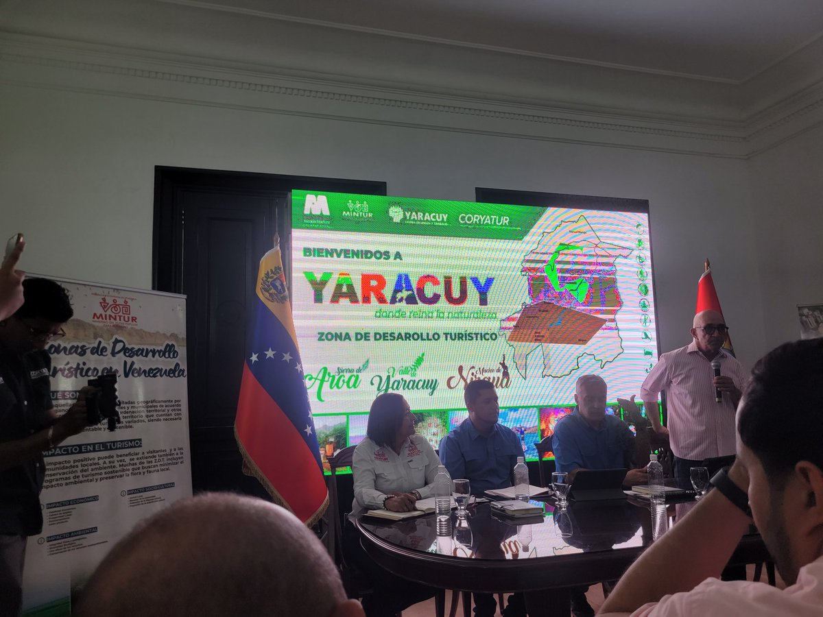 MedozaWullian's tweet photo. La @uney_oficial estuvo presente en la 1ra Asamblea de discusión sobre las zonas de desarrollo turísticos de #Yaracuy con @AliErnesto32 representantes de @GobiernoYaracuy @Yarafedecamaras y directores de @Coryatur @InaturYaracuy @uney_cehotur  un ejercicio pleno de gobernanza.. https://t.co/C3pDKSyOFF