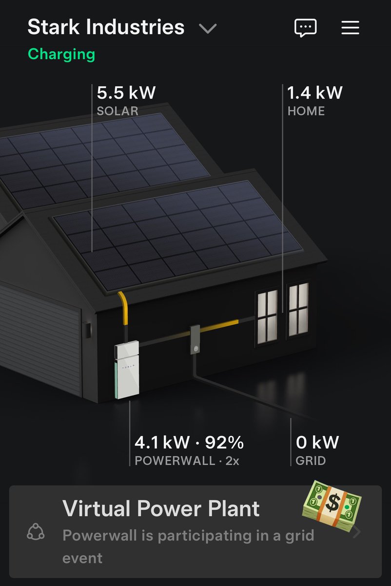 TeslaAiGirl's tweet image. We are participating in our first grid event tonight.  Let’s makes some 💵
#teslaenergy #teslasolar #moneyprinter