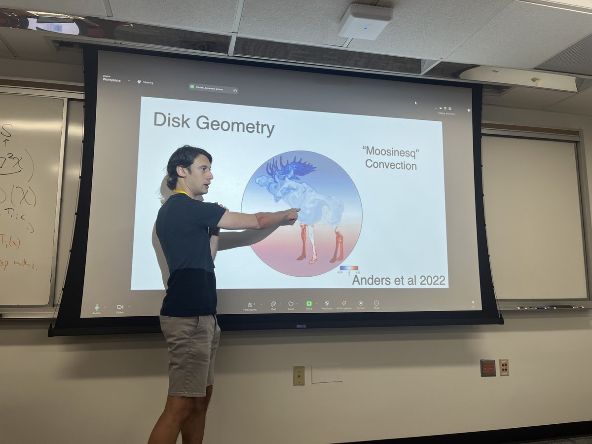 We've had a wonderful second and third days of the <a href="/BrinMrc/">BrinMRC</a> 2024 Summer School on Tracer Mixing Across Planetary Scales, featuring talks by Xi Zhang, Cheng Li, UMD's own Deep Ray (not pictured), <a href="/clim_dynamicist/">Marianna Linz</a>, and Daniel Lecoanet! We're also getting group projects going.