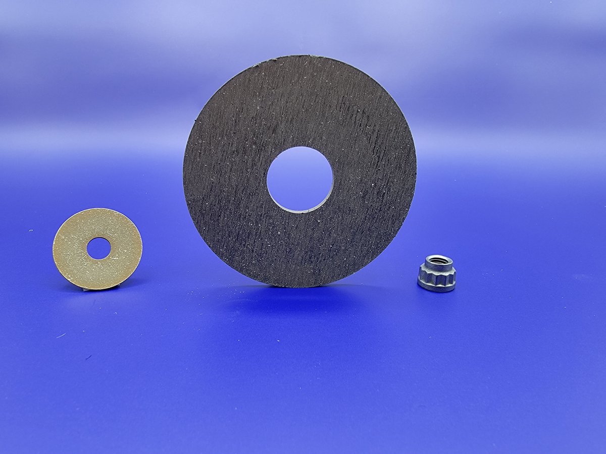 MirajCorp's tweet photo. PRODUCT SPOTLIGHT: Belleville Spring Washer PN: M250SG1093, Friction Disc PN: M150SG1070 and Nut PN: M150SG1071
.
.
.
They say best friends come in all shapes and sizes well these 3 are the bestest of friends.  Contact Miraj today for all of your PMA needs! https://t.co/Iz8wFCAKq8