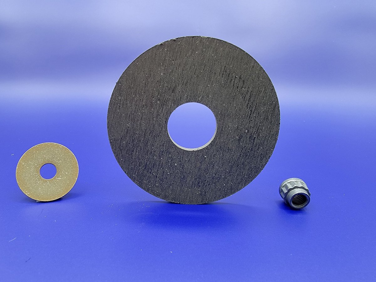 MirajCorp's tweet photo. PRODUCT SPOTLIGHT: Belleville Spring Washer PN: M250SG1093, Friction Disc PN: M150SG1070 and Nut PN: M150SG1071
.
.
.
They say best friends come in all shapes and sizes well these 3 are the bestest of friends.  Contact Miraj today for all of your PMA needs! https://t.co/Iz8wFCAKq8