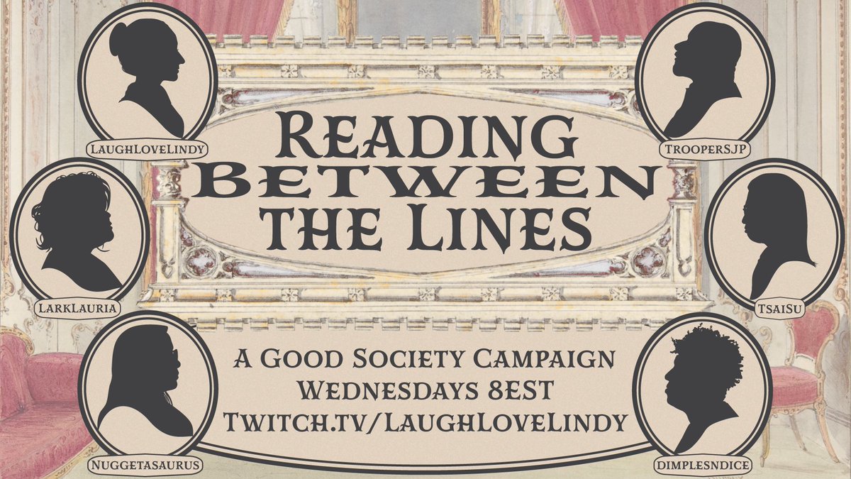 Laughlovelindy's tweet photo. We're LIVE with our Good Society Campaign- Reading Between the Lines!!! Earl Grey is dead, but drama is alive and well in this house!! Come see what happens next!

@dimplesndice @Nuggetasaurus @TsaiSu @LarkLauria and @AcademicFoxhole as our facilitator!

https://t.co/lNDqEGDZuL https://t.co/BmzTqwFS42