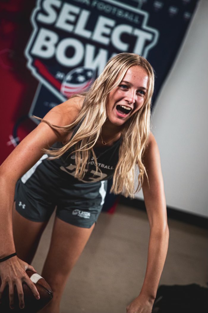 LillyRumrill's tweet photo. USA flag football so far! 🇺🇸🏈#reptheflag #usafbselectbowl #usallin #goldstandard https://t.co/7GDDoL90Nd