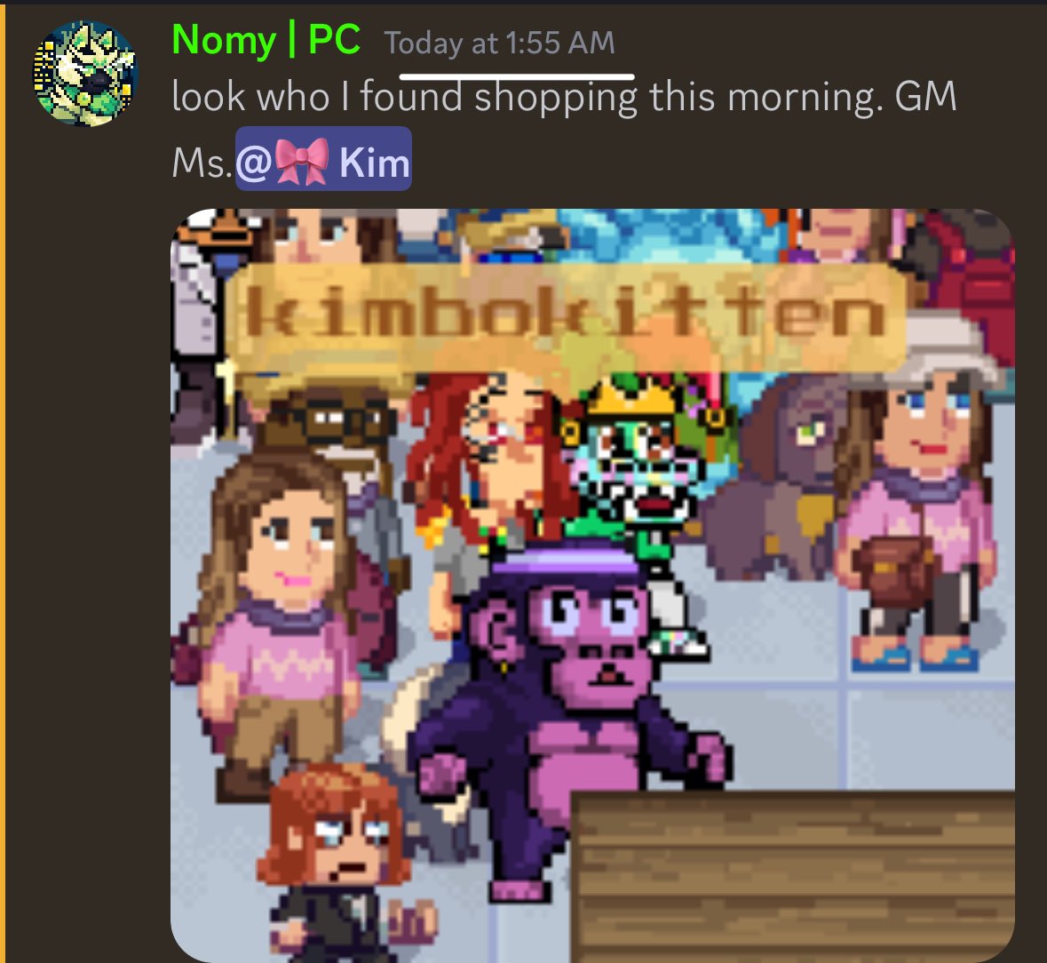 kimbokitten's tweet image. Yeah gm @Nomyrawr 😳

What’s sleep?

#PixelCreator