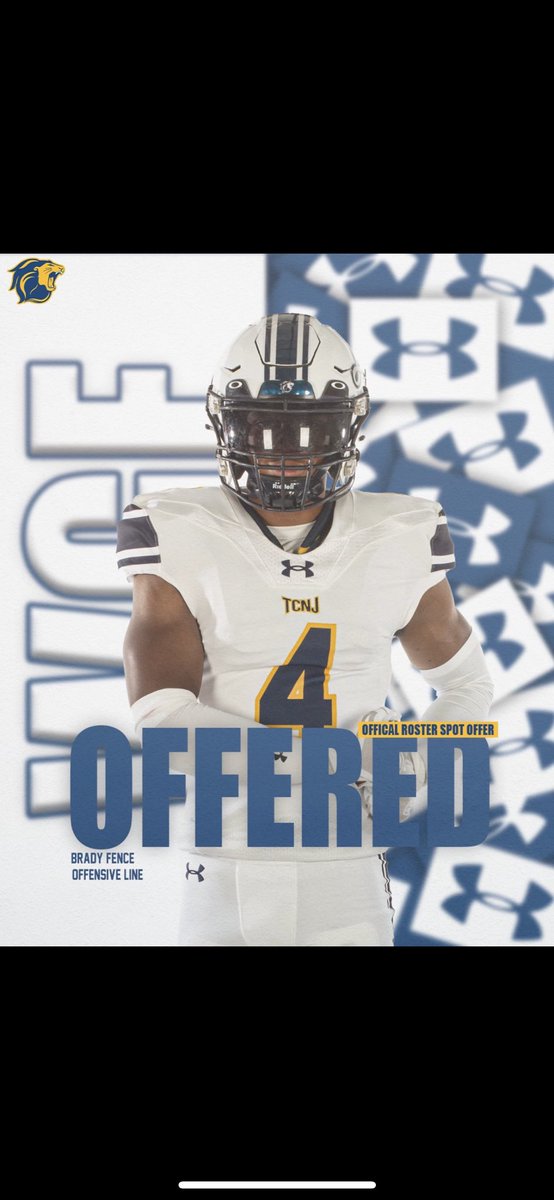 BradyFence's tweet photo. After a great conversation with @CJendryaszek I’m excited to receive an offer from TCNJ. Thank you Coach and TCNJ for such a great opportunity! https://t.co/1g8EzbwEcU