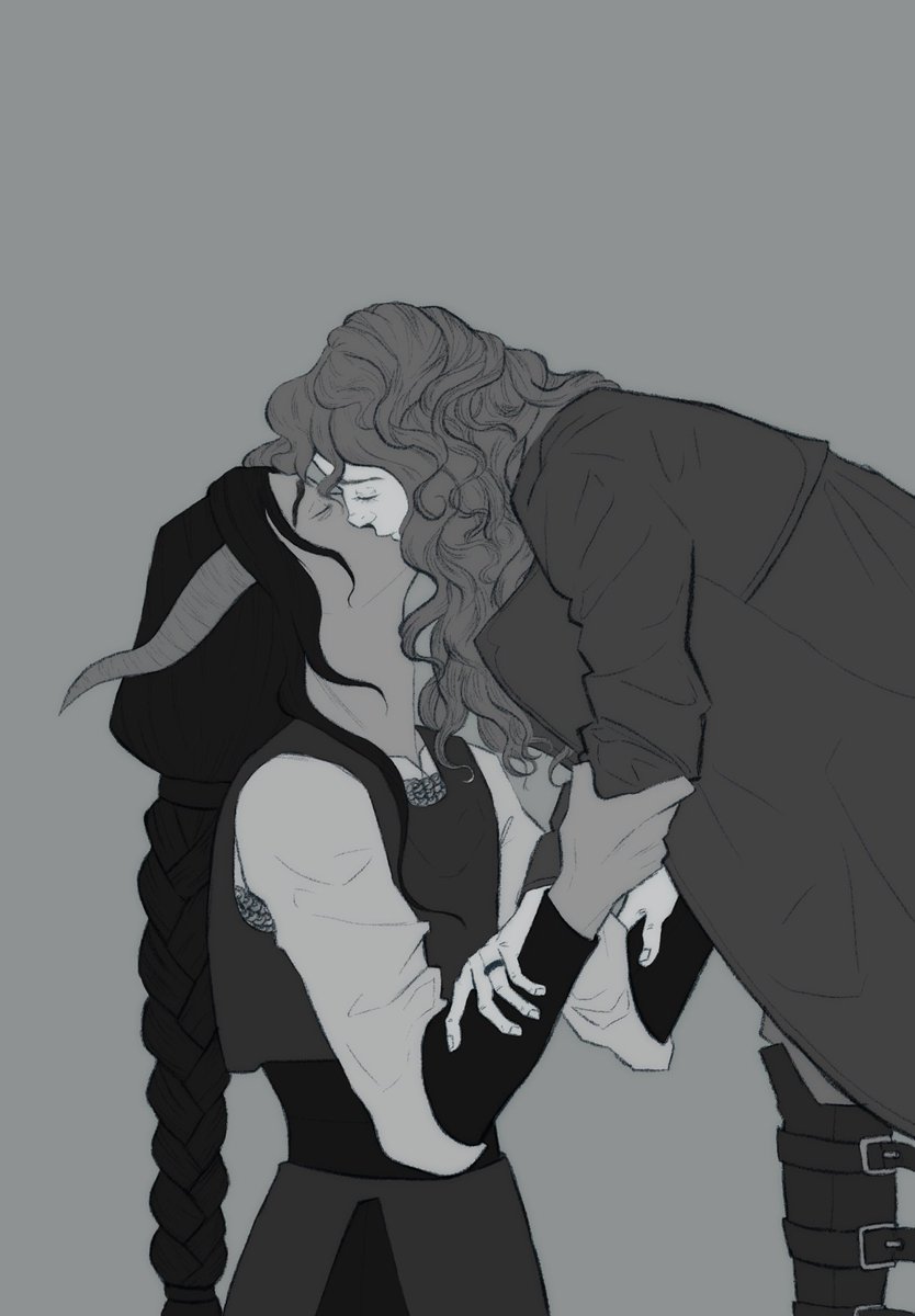 Sorry for disappearing off the face of the earth for a year have my dnd character and their wife