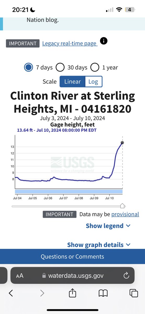 crystaltheczar's tweet photo. clinton river flooded again near van dyke and M-59 #mistorm #michiganwx #miwx spot the log floating by in the first pic. USGS monitoring station shows the river has risen approx 5.5 feet since last night! geese are happy #hydrology https://t.co/XpJMs5up8v