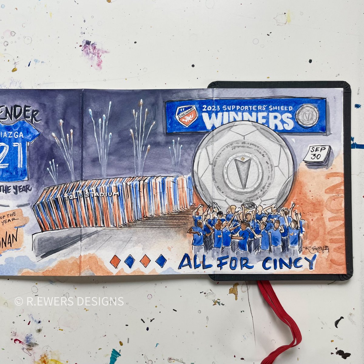 rewersdesigns's tweet photo. Here are the last 2 photos of the @fccincinnati accordion sketchbook! https://t.co/m1l18S1Gr6