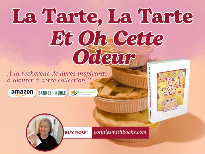 consmithauthor's tweet photo. À la recherche de livres inspirants à ajouter à votre collection ? "La Tarte, La Tarte, Et Oh Cette Odeur" est une lecture délicieuse qui enseigne aux enfants la gratitude et l'entraide. 

#readerscommunity #authorcommunity @ARPressLLC https://t.co/BoT8UFC6VL