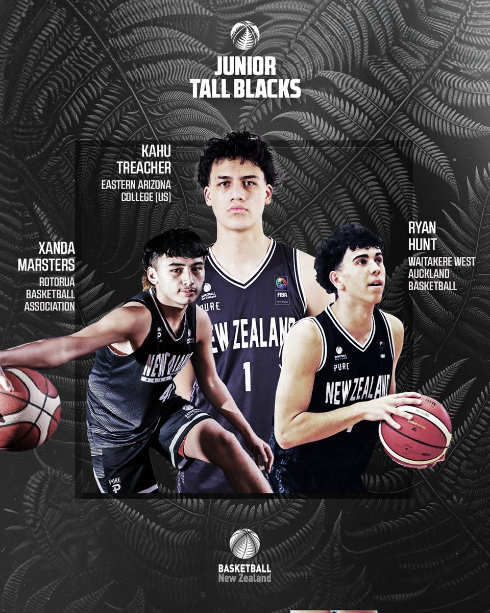 BasketballNZ's tweet photo. 🚨🚨 Announcing the Junior Tall Blacks squad of 12 for the upcoming FIBA U18 Asia Cup in Amman, Jordan on 2-9 September 2024 👀

🔗 Read more at: https://t.co/rVkJOElEHD https://t.co/hi96Zy7bQI