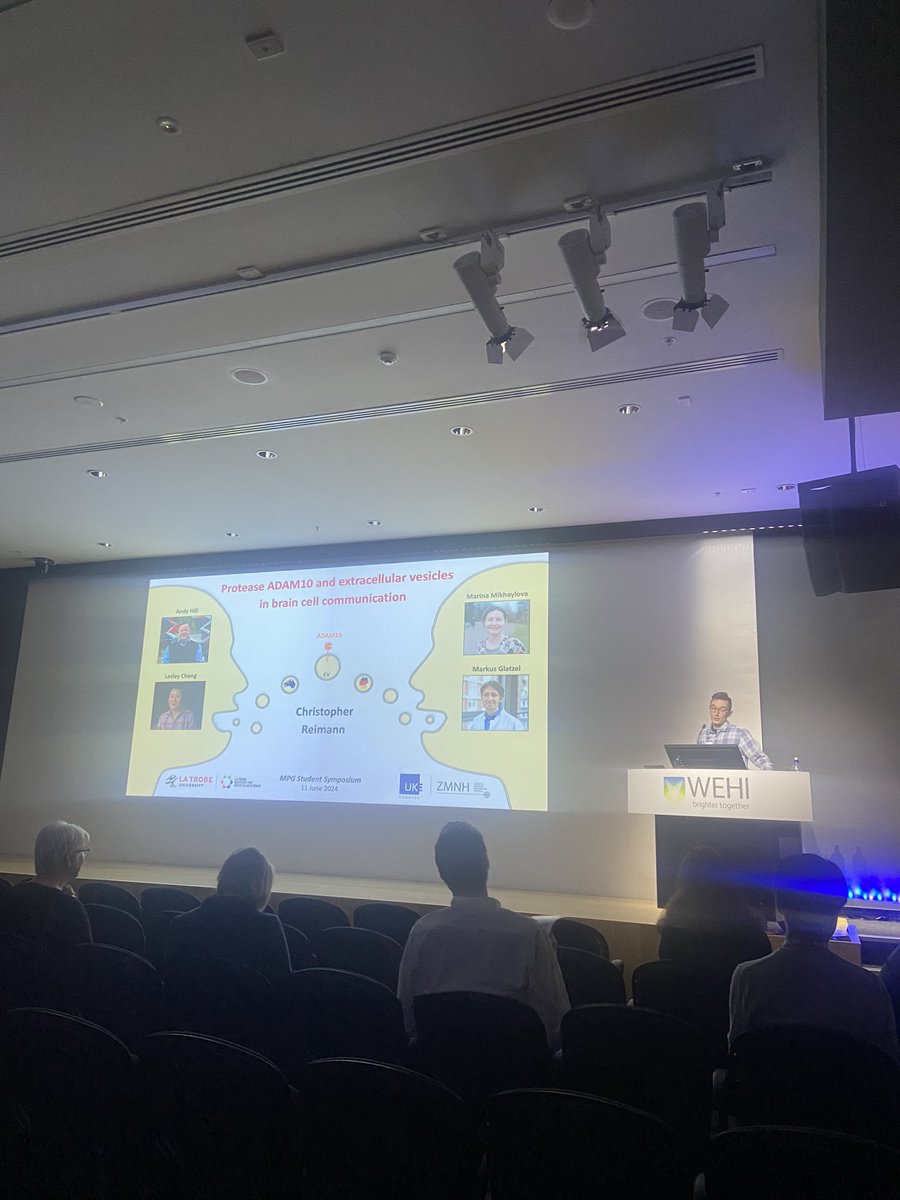 Kicking off our selected student talk session, talking about EVs, we have <a href="/ccreimann/">Christopher Reimann</a> from <a href="/LIMSLTU/">La Trobe Institute for Molecular Science</a>