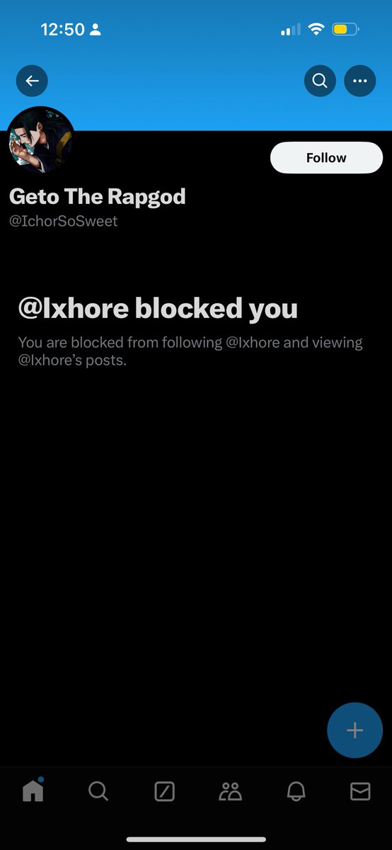 😂weird cope of blocking everyone after getting exposed