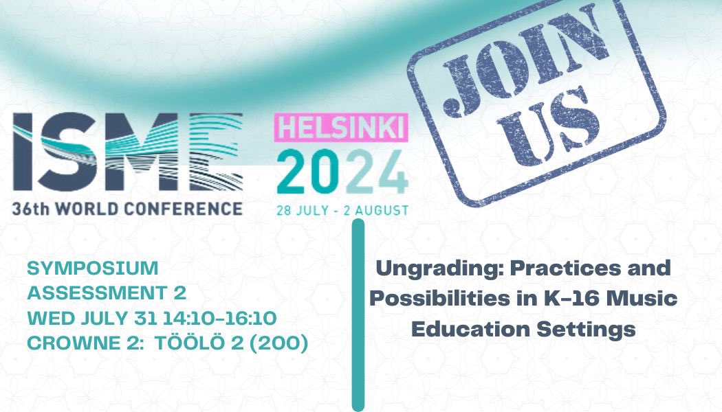 Are you attending <a href="/official_isme/">ISME 🎵</a> this year? Check out this Symposium on assessment I am part of! #musiceducation