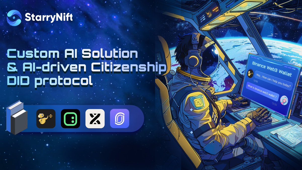 StarryNift's tweet photo. 💫Excited to see #StarryNift is steadily advancing towards the objectives outlined in our #whitepaper!

🤖We're broadening our ecosystem and offering custom #AI solutions to top #Web3 projects like #Binance Web3, #SPACEID, #BounceBit, #NFPrompt, etc.

🌌Additionally, #StarryNifters can explore the AI-driven #Citizenship DID protocol, which allows users to employ #AIGC tools to express their individuality and enrich their StarryNift experience.

🩷Keep an eye out for more top-tier projects and communities embarking on this extraordinary journeys with StarryNift!