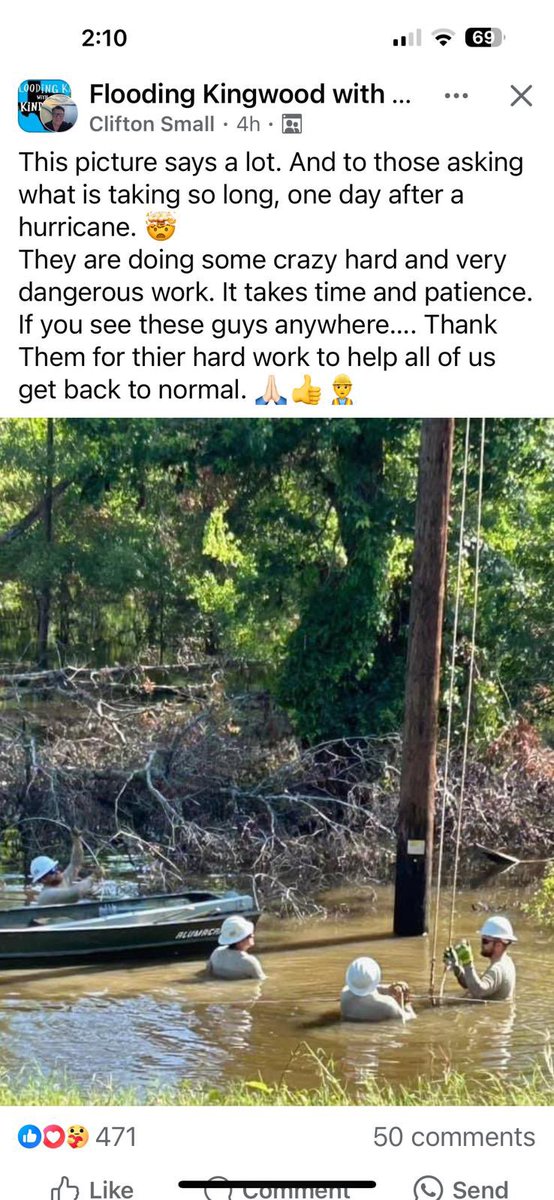 BargerCoach's tweet photo. Hey #kingwoodtexas #kingwoodtx #kingwood How much would you be willing to pay a year to have the trees trimmed back along power lines, WLH, Northpark, Kingwood Drive? I know we love trees in Kingwood but there is a difference between being the #livableforest and an untamed jungle https://t.co/NhIFsDGEK7